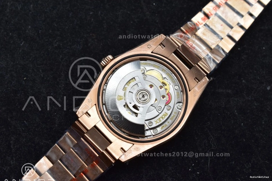 Diamond 671 36 Dial President vr3255 Steel with QF Original Edition V5 Grey Bracelet 904L RG Best Weight) on (Gain Square DayDate 0306